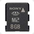 8GB Memory Stick Micro™ M2™ (includes M2 Duo adaptor)