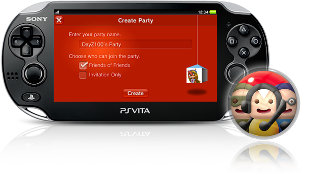PS Vita System Friends Application PS Vita System Friends Application